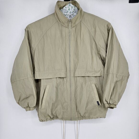 Vintage Members Only Jacket Mens 2XL Retro Rain Windbreaker Tan Vented - Picture 1 of 14